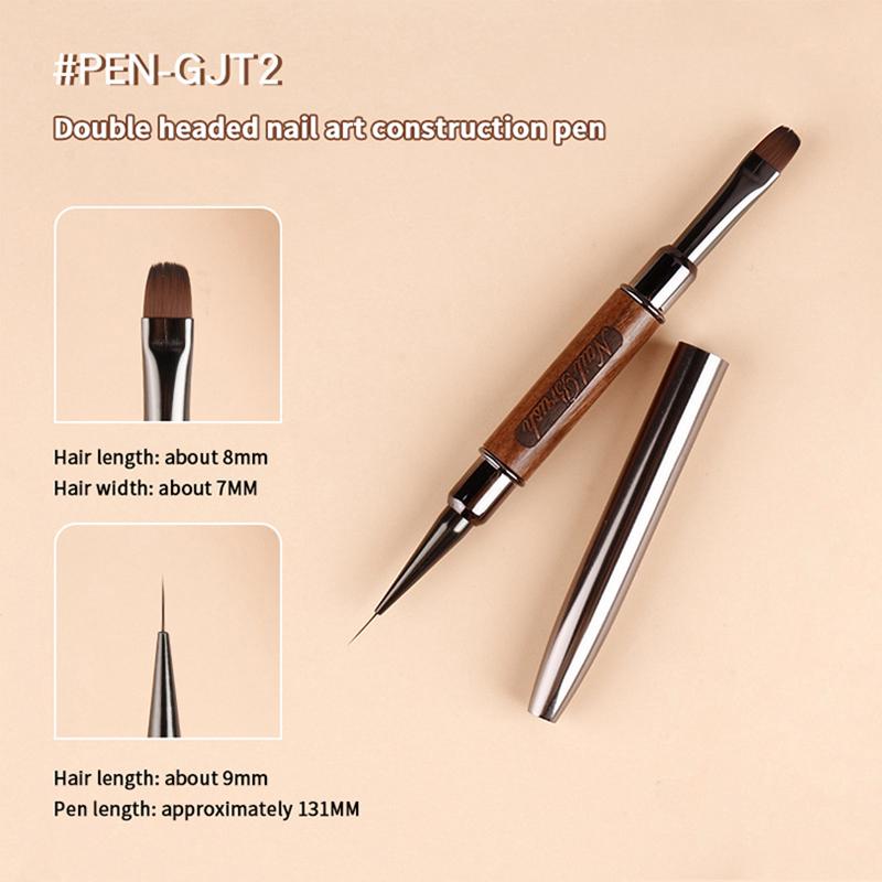1Pcs/Set Wood Handle Art Liner Diy Painting Brush Drawing Lines Stripe Flower Painting Pen Nail Liner Brush Set With 5Size