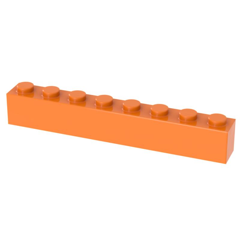 Non-Toxic [Funbrick] 10/30/50Pcs Thick Bricks 1X8 Dots 1*8 Dots Educational Creative Diy Building Blocks Compatible With 3008 Classic