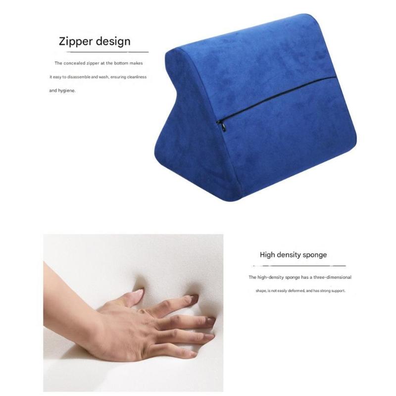 Ergonomic Memory Foam Tablet Pillow Stand Holder for Secure Device Support in Bed Sofa Use