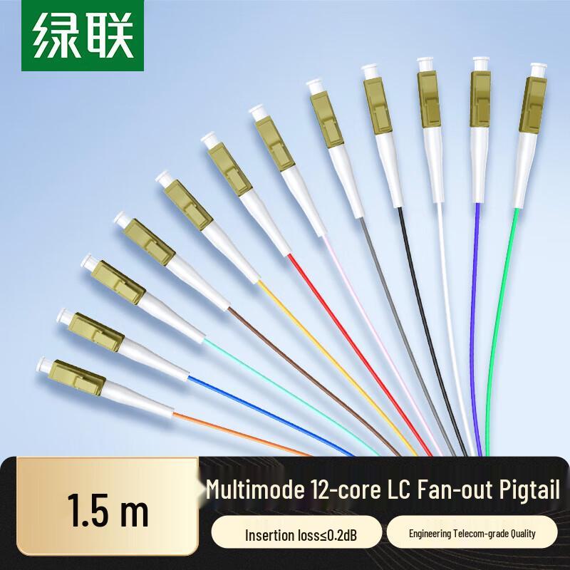 

UGREEN NW379 LC OM3 Multimode 12-Core Fiber Pigtail