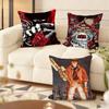 Cushion Cover Silky Short Plush Home Sofa Cushion Cover - Invisible Zipper Home Decoration Akira Anime