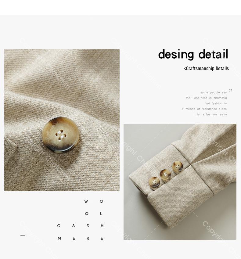 Women's Grey Suit Jacket - Versatile Loose Fit, New Style for Spring & Autumn