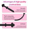 Silicone Penis Plug Hollow Urethral Sounding Sound Flexible Urethra Dilation Dilator Masturbation Penisplug Sex Toys for Men
