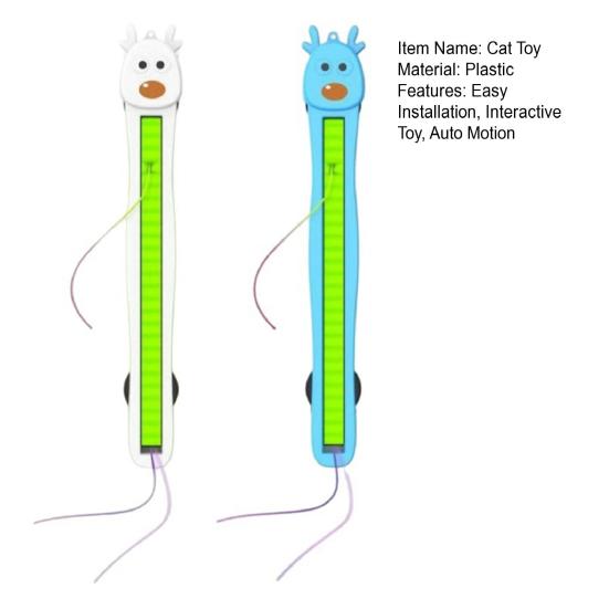 Fliegendes Seil Katzenspielzeug Automatische Bewegung Fliegendes Seil Interaktives Katzenspielzeug Elektrisches Automatisches Seilspielzeug für Wohnungskatzen Einfache Wand- oder Fenstermontage
