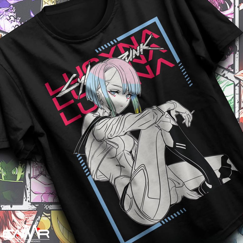Best Selling Fashion New Cyber Edgerunners Shirt TShirt Edge Runners Lucy Graphic T Shirts Oversized T Shirt Unisexs Clothing