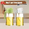 2 in1 Spray Oil Sprayer Kitchen Oil Spray Bottle Plastic 500ML Oil Dispenser Spray Container Cooking Camping Kitchen Seasoning