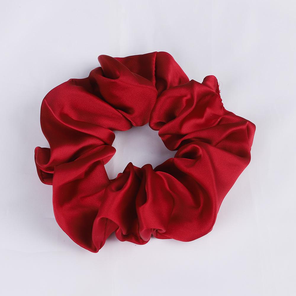 Silk Satin Scrunchies Elastic Hair Bands Women Girls Ponytail Holder Hair Ties Headbands High Quality Hair Accessories Fashion