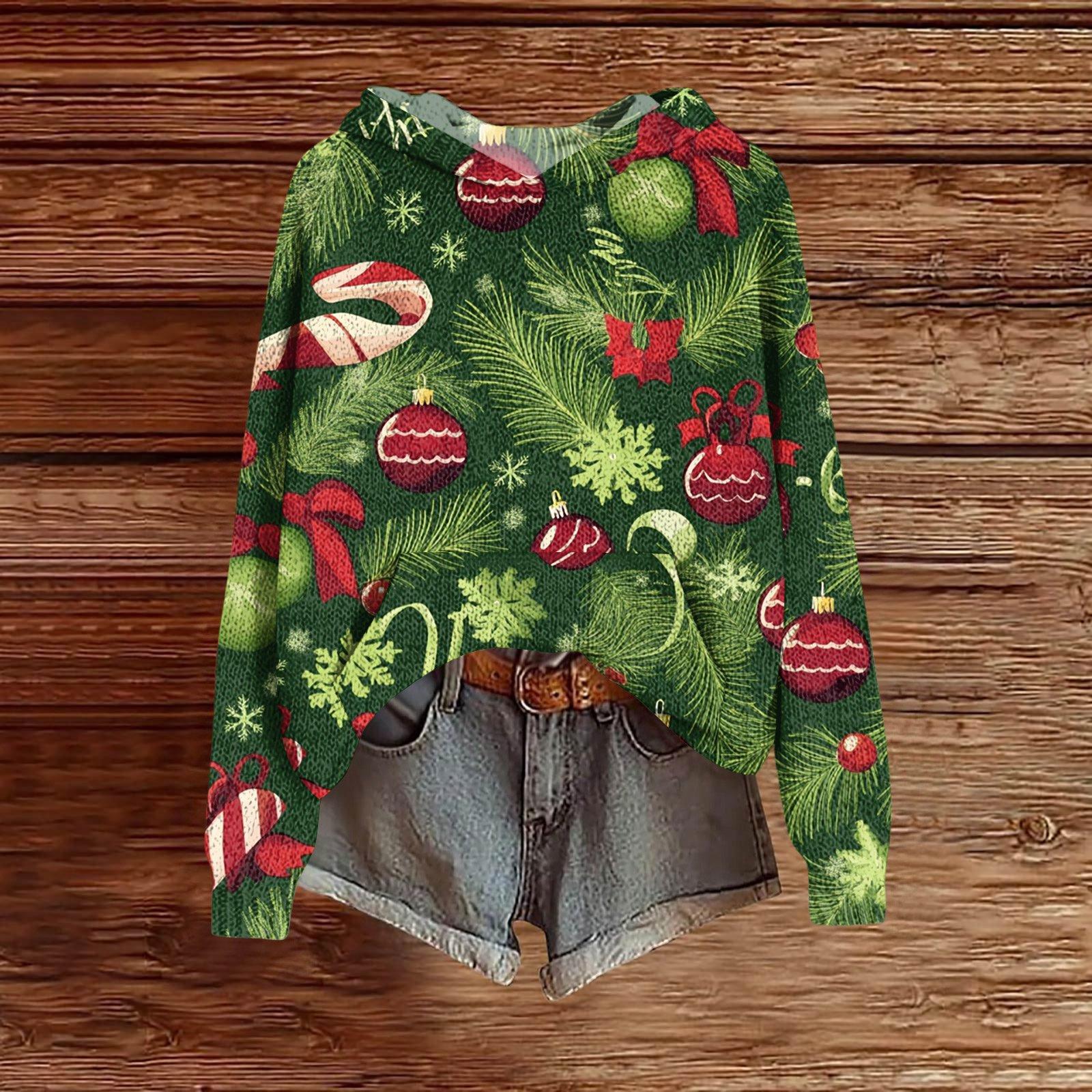 

Женская модная повседневная толстовка с капюшоном и длинными рукавами с принтом M