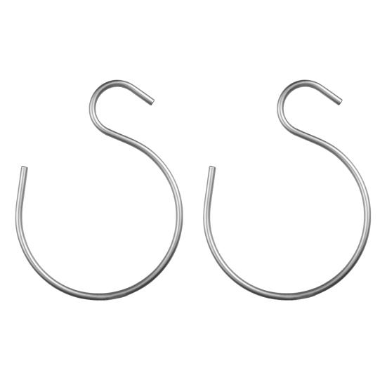 

2Pcs Premium Space Aluminum S-Shaped Hook Clothes Hat Hanger Space Saving Hat