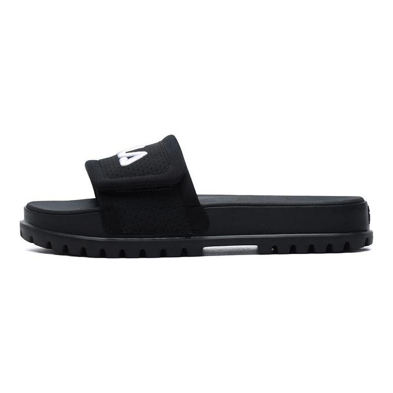 FILA Stylish Cozy Flat Heel Sports Slippers Black Women's F12W124624FBK