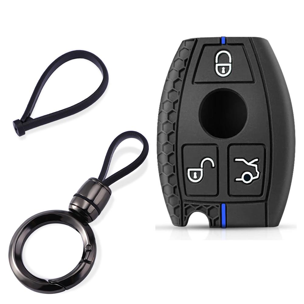 2/3buttons For Mercedes Benz W251 W463 W205 W176 W213 W204 W212 W177 GLK GLC CLA AMG A B R C E S G Class Silicone Car Key Case SL6