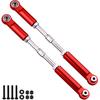 Aluminum Rear Suspension Links Kit Steering Linkage Turnbuckles and Camber Links for Arrma 1/8 Kraton/Notorious 6S BLX Upgrades Parts (Red)