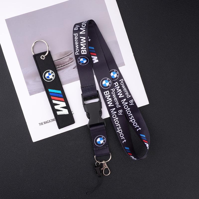 NDQB9 Mobile Phone Motorcycle Car Neck Strap Lanyard Keychain For Bmw E46 E36 G20 E90 E60 F30 F10 E39 X1 M Performance Car Accessories