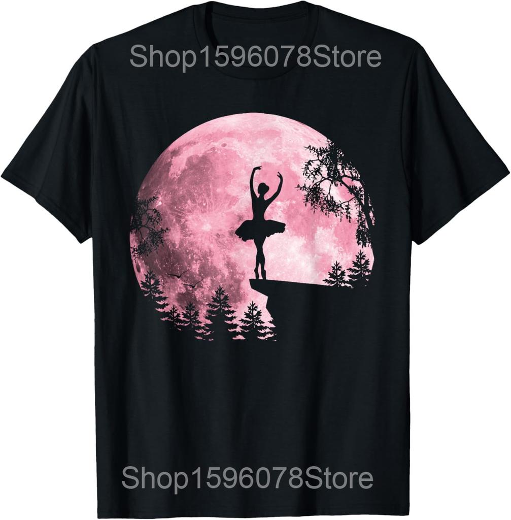Flicka Älskar Ballerina Balettdans T-shirts Män Humor Streetwear T-shirt Kortärmad Unisex Julklappar Lös Klädsel