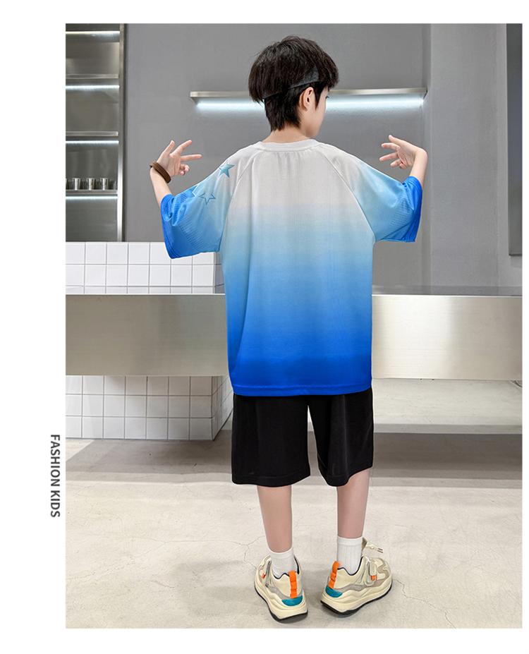 Children's Boys' Summer Ice Silk Quick-Drying Ball Suit Set