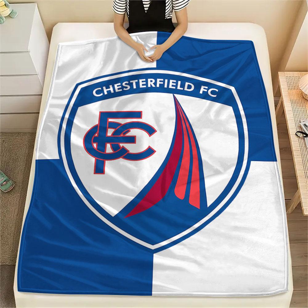 1PC Chesterfield F.C Patterned Flannel Blanket Suitable For All Seasons for Home Decor Warmth and Comfort Gifts Holiday Present