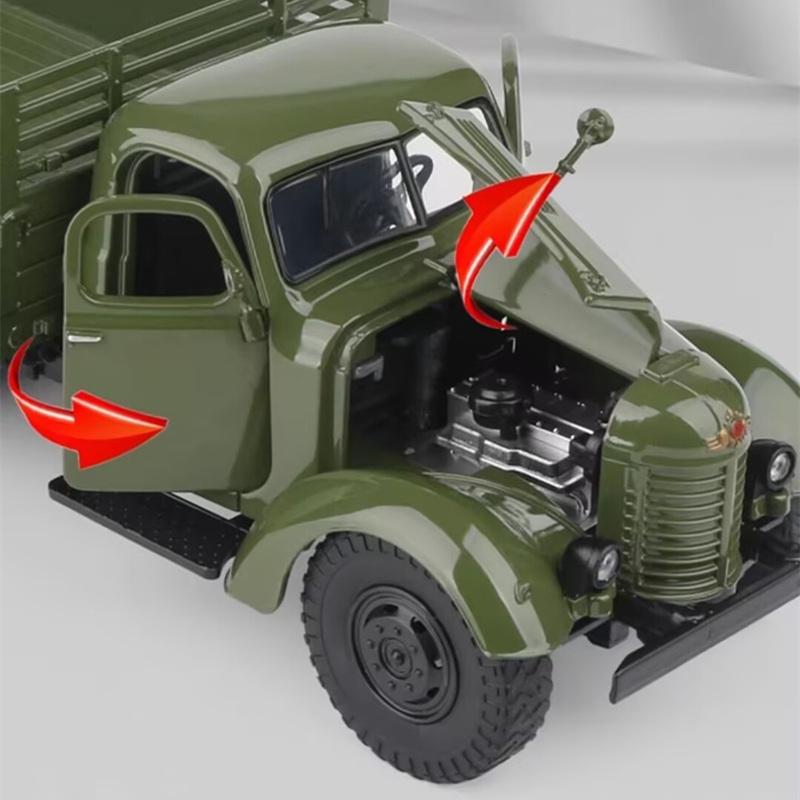 1/32 Ca30 Ca10 Alloy Metal Tactical Truck Armored Car Model Military Personnel Carrier Transport Vehicles Model Sound Light Toy