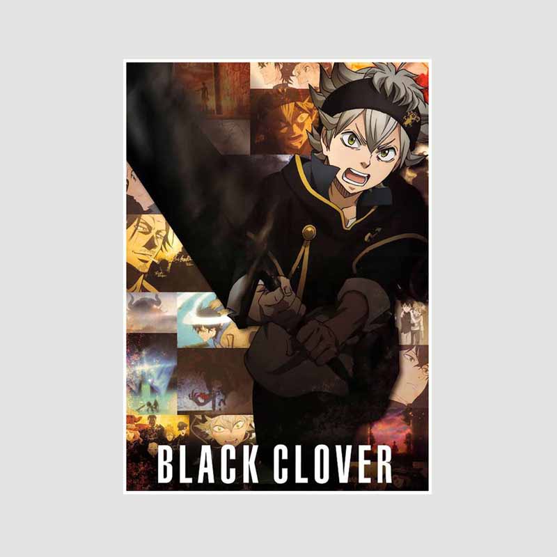 DIY Bar Home Decor Mural White Paper Classic Anime Black Clover Yami Posters HD Prints Living Room Decoration Painting Pictures Gifts
