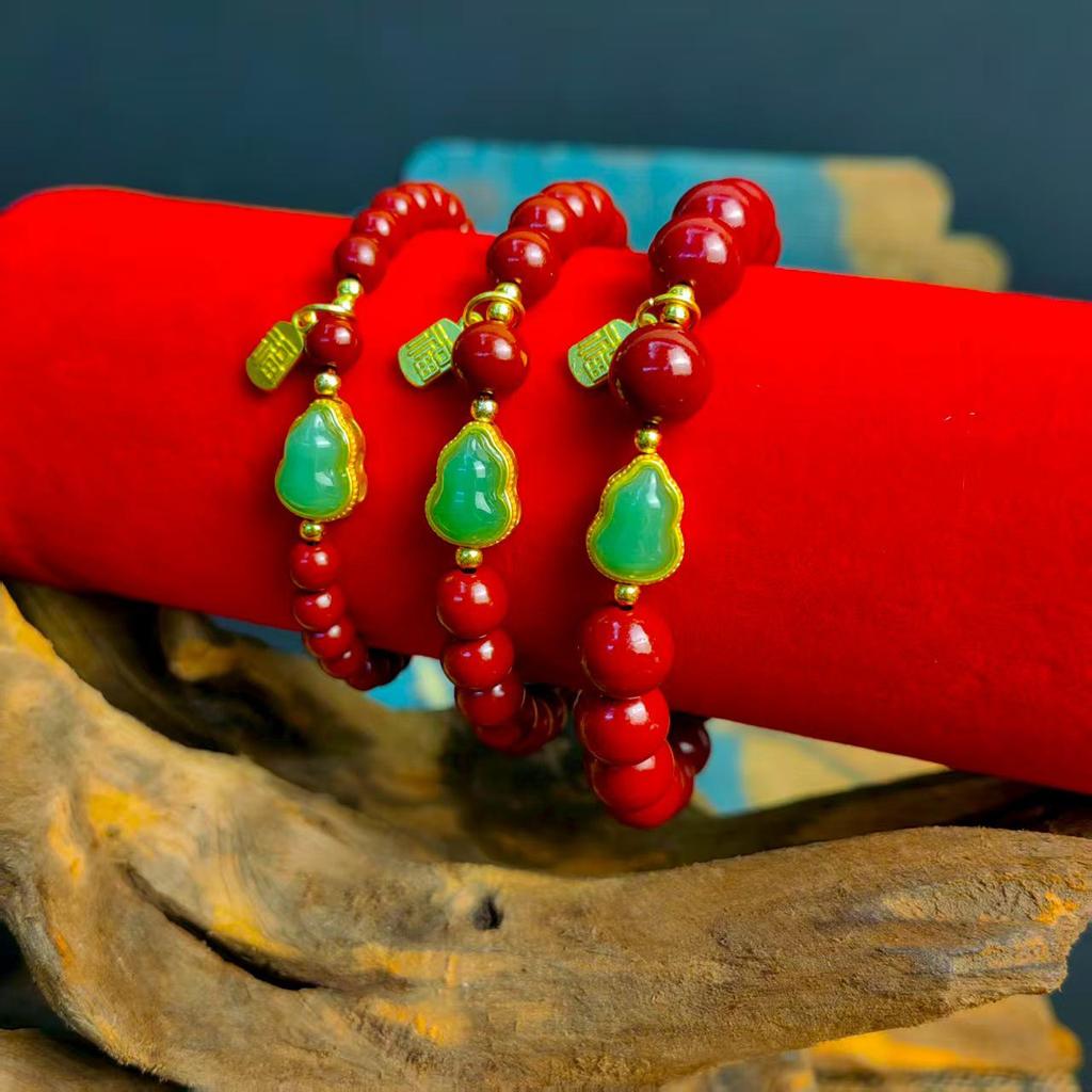 Benmingnian Lucky Gourd Hand String - Couple's Fu Charm Bracelet for Men and Women