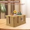 Handmade Cable Management Box Breathable Cable Organizer Box Practical Power Strip Box Under Desk Cord Organizer for Home