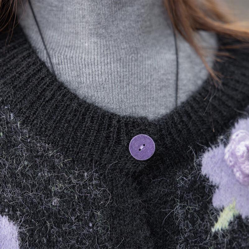 Mokana Floral Embroidered Relaxed Knit Sweater