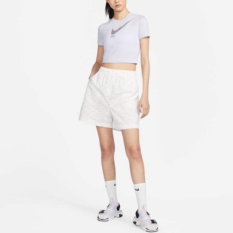 New Nike Nsw Everyday Modern Women's Woven Shorts 'Sail White' DV7933-133