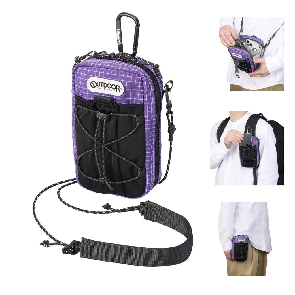 HAKUBA Outdoor Products Smartphone Pouch 07 AZ Purple and even a water bottle can be held in AMZODPP07PU 4977187006100 (iPhone, Android, Gadgets,
