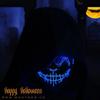Halloween Neon Purge Mask Masquerade Mask Glow in the Dark Scary Mask Horror Ghost Face Mask Party Decoration
