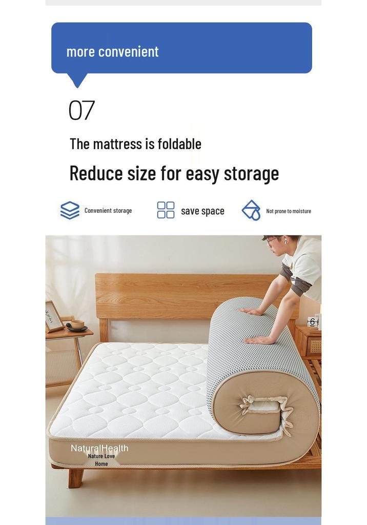 Firm Spine-Support Latex Memory Foam Mattress for Dorms and Hotels