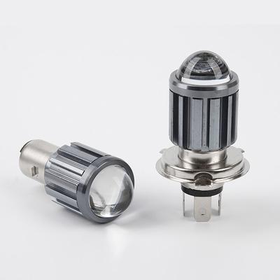 Motocyklový světlomet H4 Ba20D Led Moto Fisheye Lens P15D-25-1 Bílá Žlutá žárovka