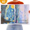 60 Pocket A4 A3 File Folder Picture Photo Album Display Book Art Sketching Painting Drawing Paper Document Storage Bag Organizer