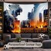 Wall Hanging Tapestry Custom NameCall of Duty Pattern Personalized Printed Fabric Wall Decor