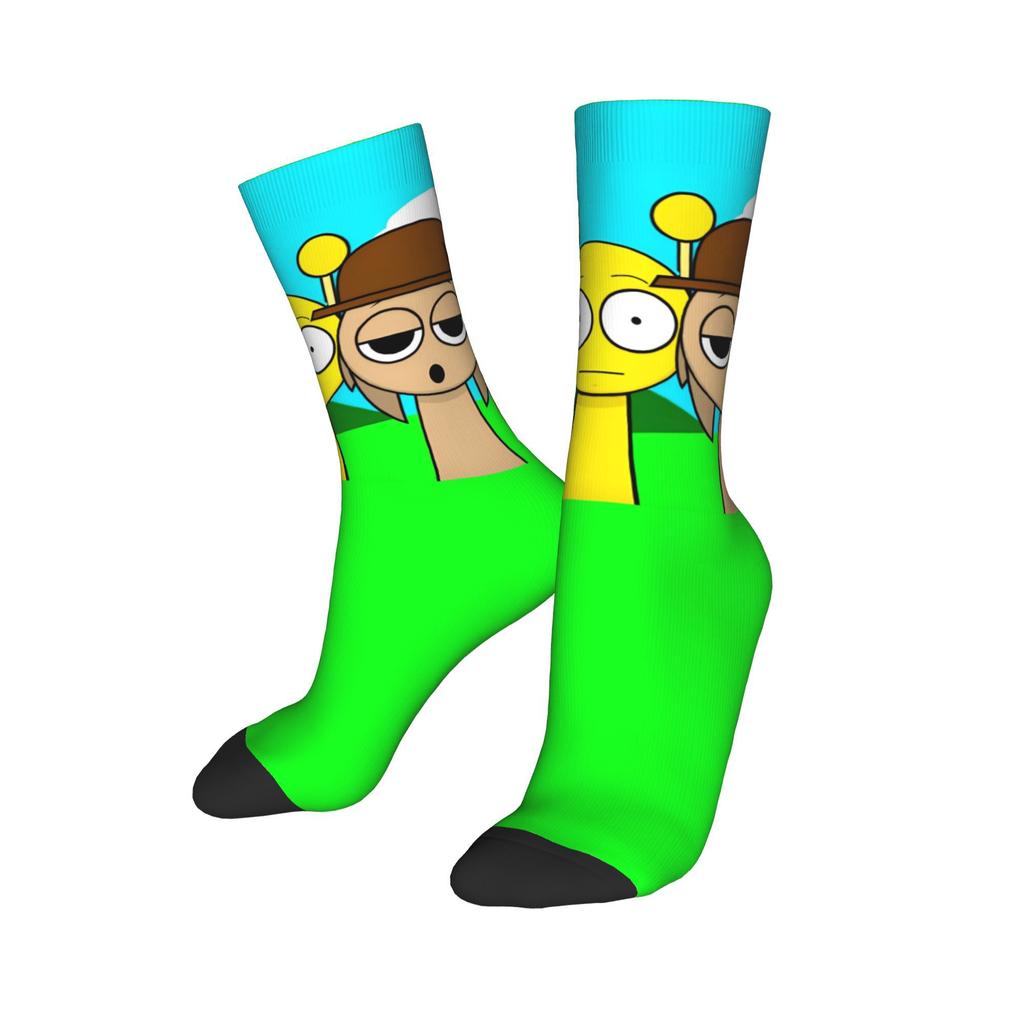 Sprunki Incredibox Socks for Women Men Breathable  Soft Long Socks Sweat Absorbing