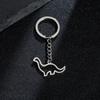 Stainless Steel Cartoon Lianglong Pendant Keychain - Colorfast Accessory