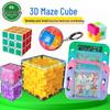 3D Maze Ball Puzzle Cube: Children's Educational Six-Sided Toy