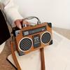 Niche Radio Design Small Shoulder Bag  Novelty Top Handle Satchel Bag For Women  Retro Outgoing Bag