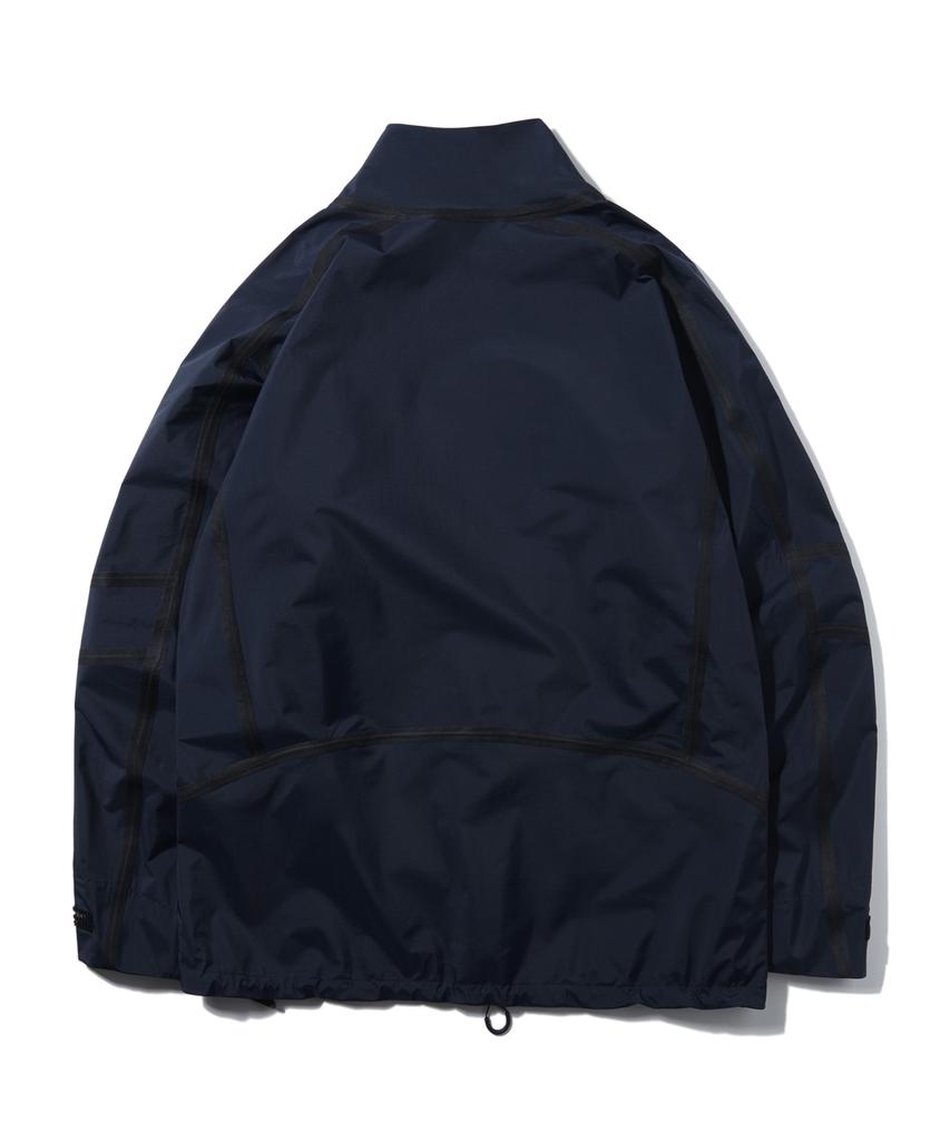 Welter Experiment Wol027_3Layer Seamsealing Stand Shell Jacket_Navy