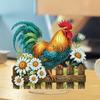 Acrylic Special Shaped Animals Farm Diamond Painting Tabletop Ornaments Kit 5D DIY Diamond Art Tabletop Decor for Desktop Decor