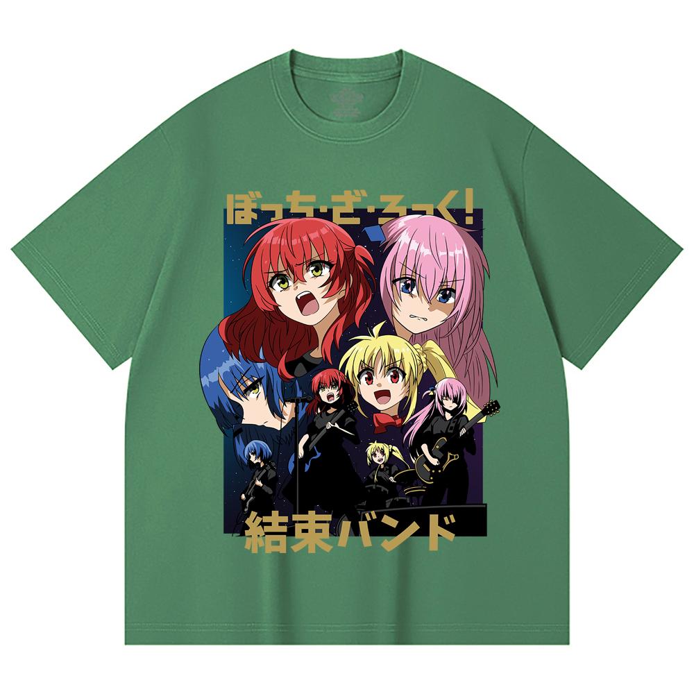 230 Gsm 100% Cotton Bocchi The Rock V1 Print Unisex Heavy Cotton T Shirt