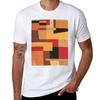 Abstract Contemporary Blocks Modern Geometric Tshirt Stylish Print Short Sleeve Tee