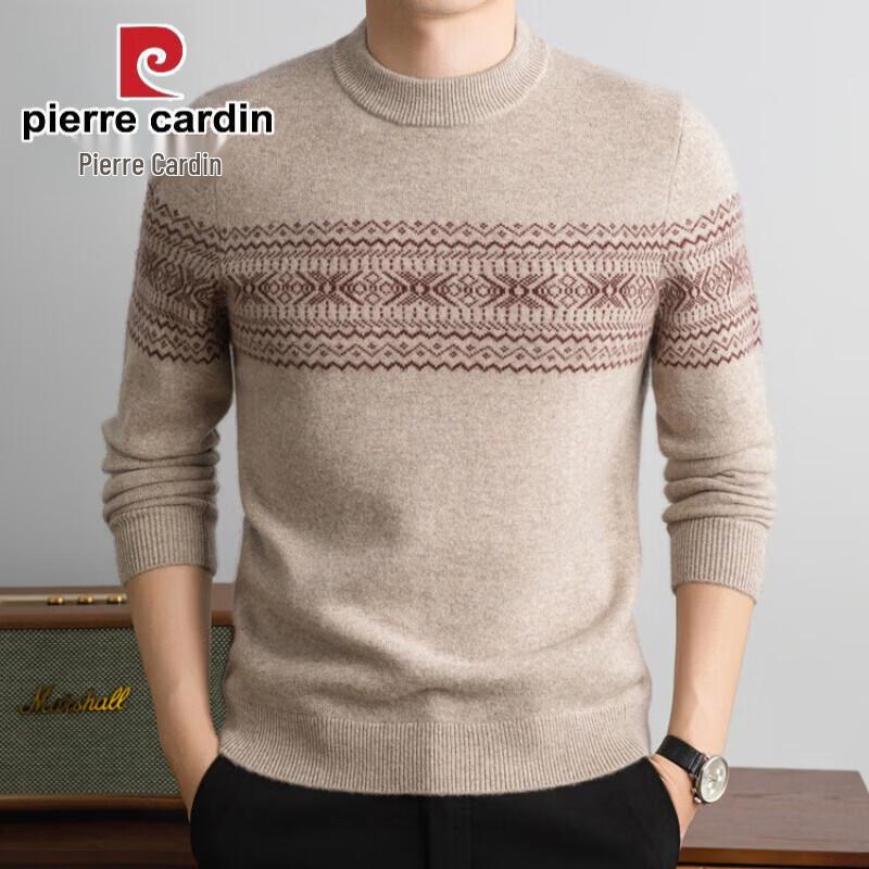 Pierre Cardin Men's Round Neck Wool Blend Sweater