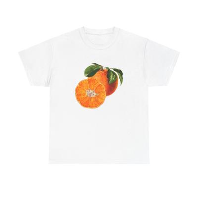 Aesthetic Fruit Orange Y2K Fashion Printed Suitable For Surfing Beach T-shirt Summer Women Clothes Autumn and Winter Innerwear
