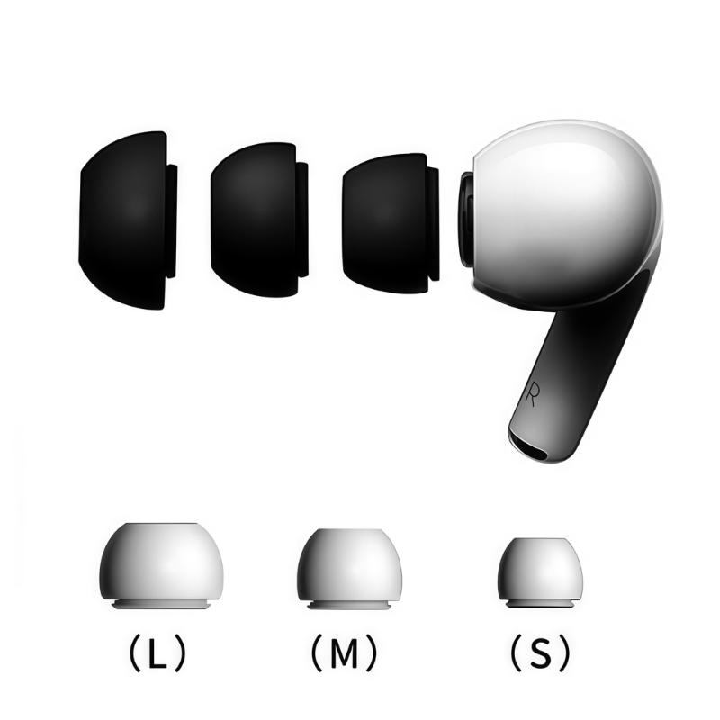 3Pairs Replacement Silicone Ear Buds Tips Featuring Dust Mesh Protections for Pods 3 Improved Auditory and Secure Wear