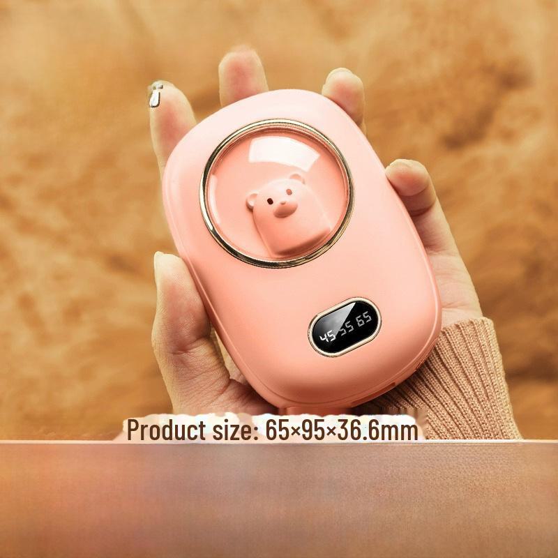 Dual-Purpose 10,000 mAh Hand Warmer with Cross-Border Mini Space Number Display