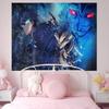 Anime S-Solo Leveling Tapestry Art Printing Japanese Wall Tapestry Anime Wall Hanging Home Decor