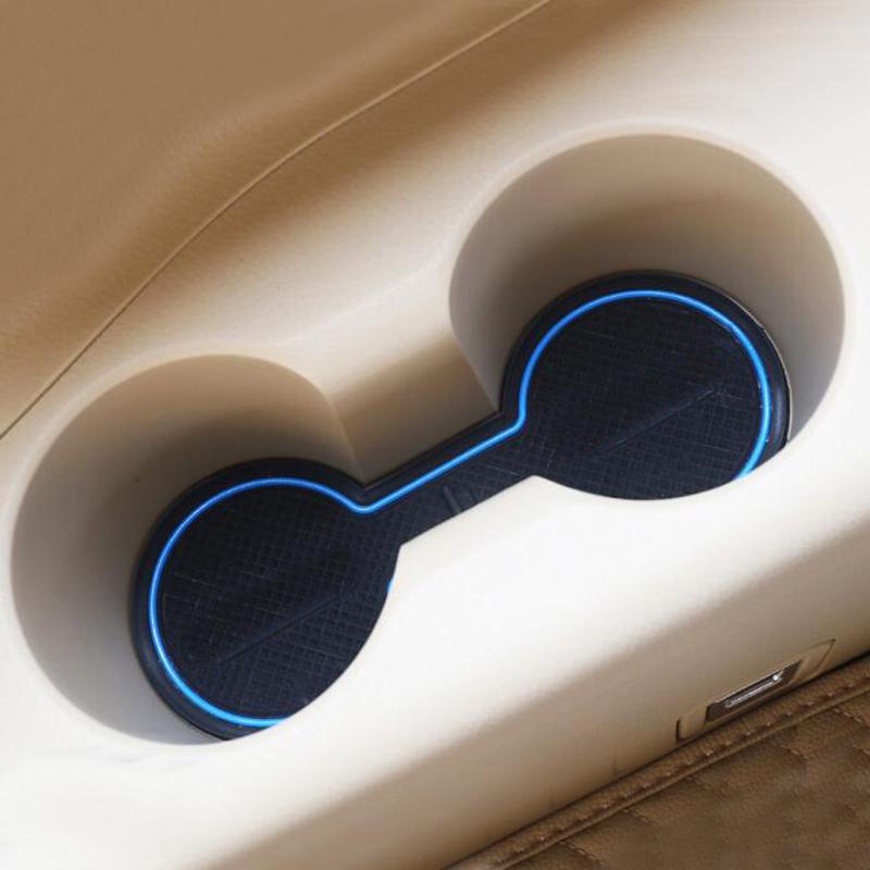 15 Peças Borracha Antiderrapante Porta-Copos Tapete para Ranhura da Porta para Toyota Highlander XU50 2014 2015 2016 2017 2018 Acessórios Estilo de Carro