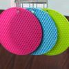 Round Silicone Heat Resistant Mat Non-Slip Coaster Placemat Saucepan Pot Holder