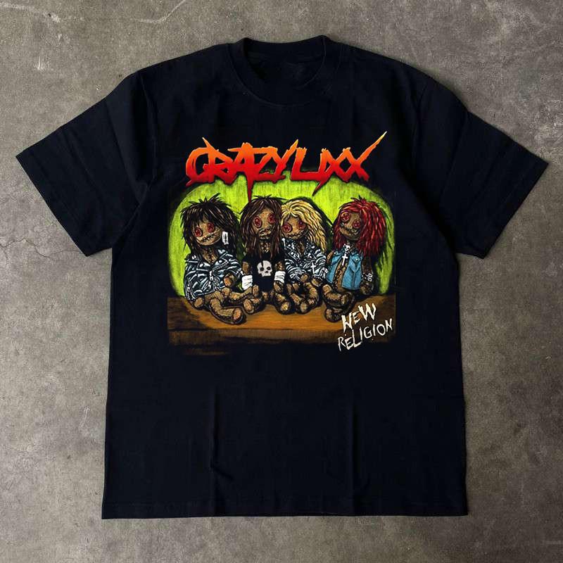 Crazy Lixx Band Music New religion T-shirt S to 5XL Unisex T-Shirt S