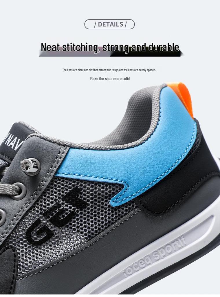Brand Men's 2025 Summer Lightweight Sports Shoes - Comfortable, Soft Sole, Fashionable, Casual Mesh Design