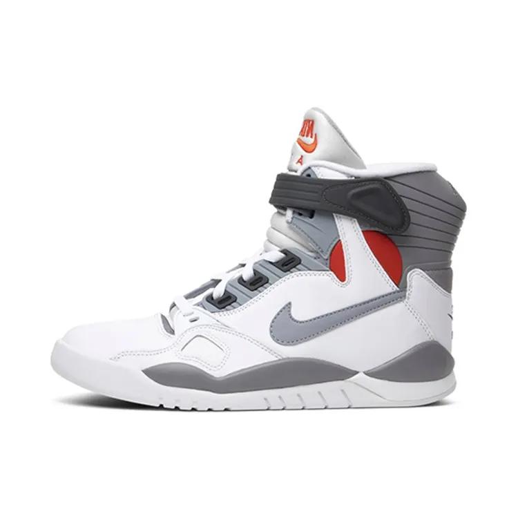 Nike Air Pressure 2016 'David Robinson' (Unisex) White / Cement Grey-Varsity Red Basketball Shoes 831279 100